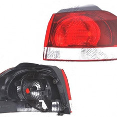 Stop spate lampa Volkswagen Golf 6 (5k), 10.2008-, spate, Dreapta, Hatchback, partea exterioara; Tip= Hella; W16W+WY21W; fumuriu; fara suport bec, DE