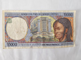 Africa Centrala-Ciad 10 000 Francs 2000 Rara
