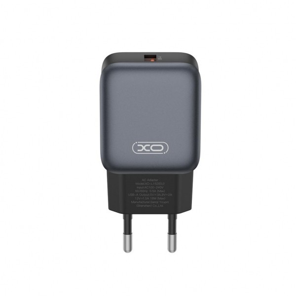 Incarcator Retea XO Design L152, 18W, 3A, 1 x USB-A, Negru