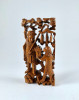 Sculptura mica in lemn, China , detalii fine, 10 x 5 cm