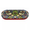 Etui Ochelari William Morris Strawberry Thief Fridolin - Toc Ochelari Metalic Captusit, 16cm x 6.5cm
