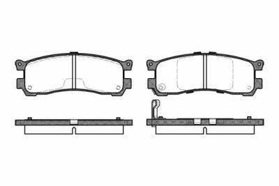 Placute frana Mazda Mpv 1 (Lv), Xedos 9 (Ta) SRLine parte montare : Punte spate foto