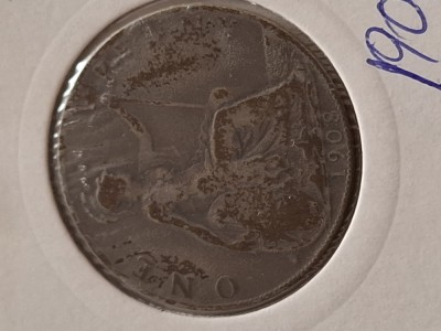 One penny 1908 foto