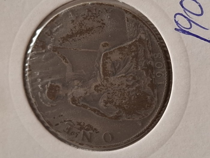 One penny 1908