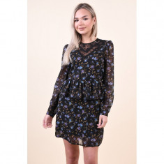 Rochie Florala Vero Moda Rose Lace Negru foto