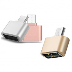 Adaptor smart OTG din USB in micro USB CellPro Secure foto