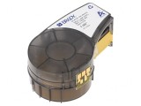 Bandă albă 25,4mm x 4,27m cu text negru