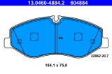 ATE 13.0460-4884.2 set placute frana,frana disc