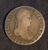 8 REALES 1820-MONEDA DIN ARGINT-BOLIVIA -COLONIE SPANIOLA