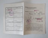 Adeverinta de recrutare Maramures, 1985, R.S. Romania