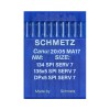 Set 10 ace de cusut cu butuc normal pentru masini de cusut industriale simple, Schmetz, varf SPI