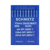 Set 10 ace de cusut cu butuc normal pentru masini de cusut industriale simple, Schmetz, varf SPI