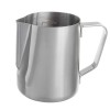 Cana gradata din inox Pufo, latiera pentru spumare lapte, cappuccino, tip ulcior barista cu maner, 350 ml
