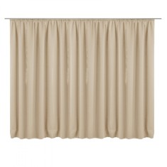 Draperie cu rejansa Jemidi, 300 x 245 cm, Crem, Poliester, 55276.16.02