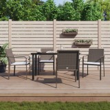VidaXL Set mobilier de grădină cu perne, 5 piese, poliratan și oțel