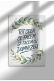 Sa Facem Cu Dumnezeu - Unframed Romanian Religious Canvas Poster - Digital Print | A3 (29.7 x 42 cm)
