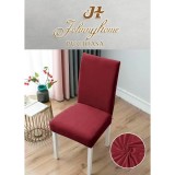 Cumpara ieftin Set 6 Huse Elastice pentru Scaun, Bumbac, Bordo - SIPRHSC-11