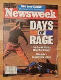 Revista Newsweek din 1 Octombrie 1990. Days of Rage. In limba engleza