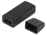 Carcasă USB ABS Neagră 20x66x12mm Cu Clichet