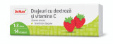 Dr. Max Drajeuri cu dextroza si vitamina C cu aroma de capsune, 14 drajeuri, Dr.Max