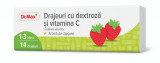 Dr. Max Drajeuri cu dextroza si vitamina C cu aroma de capsune, 14 drajeuri