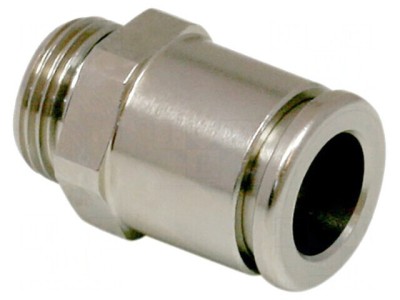 Racord push-in drept G3/8-AG alamă nichelată 12mm foto