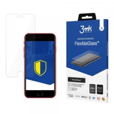 Folie de protectie Ecran 3MK FlexibleGlass pentru Apple iPhone SE (2022) / SE (2020) / 8 / 7, Sticla Flexibila, Full Glue