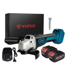 Polizor unghiular, 20V, 5000/10000rpm, disc 125mm, set 2 baterie inclusa, 10x20x30cm, multicolor