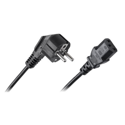 Cablu de alimentare pentru calculator 2m 3x0.75 mm2 negru Cabletech foto