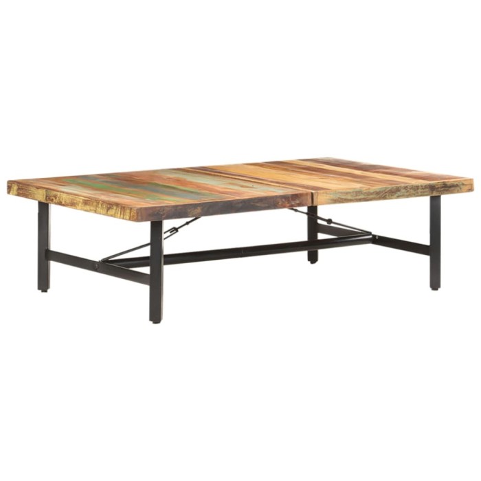 Masuta de cafea, 142x90x42 cm, lemn masiv reciclat