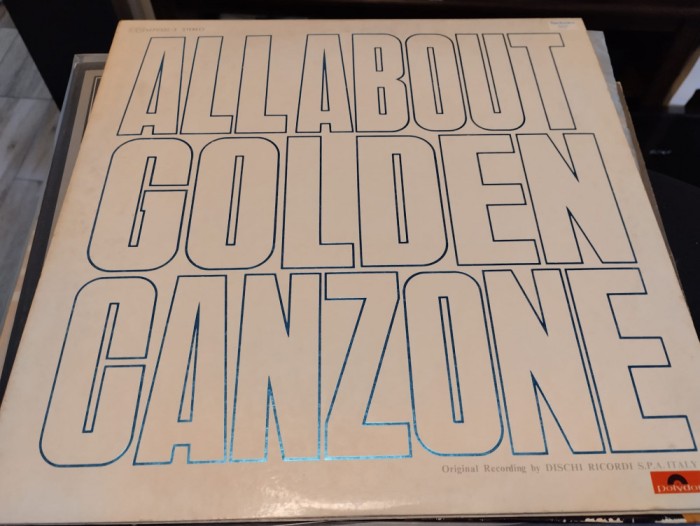 Vinil 2XLP &quot;Japan Press&quot; VARIOUS - ALL ABOUT GOLDEN CANZONE (VG)