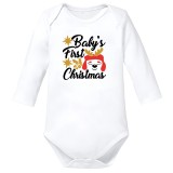 Body Crăciun alb bebeluși 100% bumbac marimea 68
