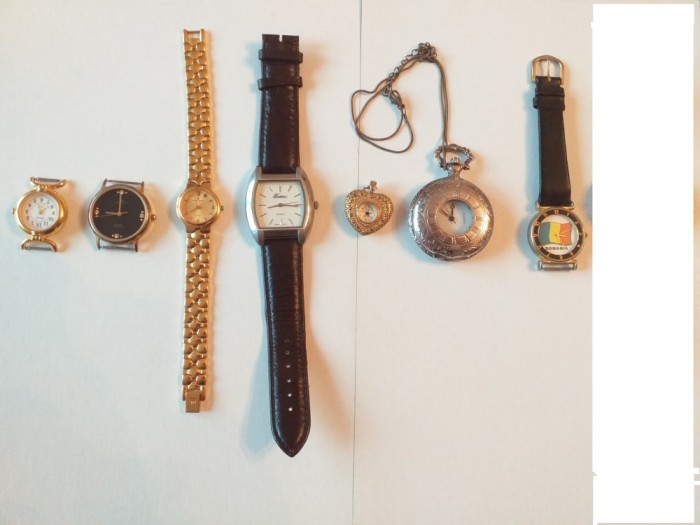 LOT 9 CEASURI DAMA QUARTZ MODELE VARIATE (7 uzate, 2 noi)