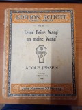 AS - PARTITURA - ADOLF JENSEN - LEHN DEINE WANG AN MEINE WANG, partitura completa