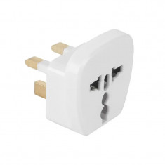 Adaptor Tensiune Priza UK - Universal Culoare Alb