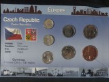 Seria completata monede - Republica Cehă 1993-2002 , 7 monede, Europa