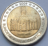 2 euro 2009 Germania, Bundesl&auml;nder - &quot;Saarland&quot; litera F, km#276