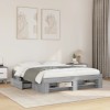 VidaXL Cadru de pat fără saltea Gri Sonoma 160x200cm lemn prelucrat 3295462