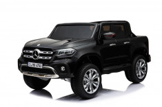 Masinuta electrica pentru copii, Mercedes X-Class 4x4 180W 12V 14Ah PREMIUM Negru