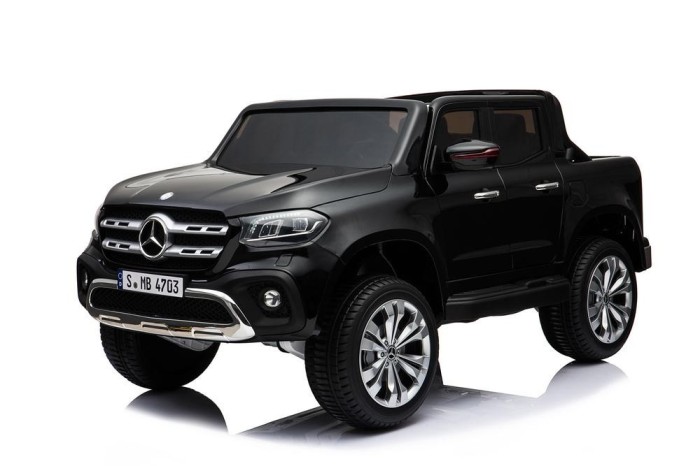 Masinuta electrica pentru copii, Mercedes X-Class 4x4 180W 12V 14Ah PREMIUM Negru