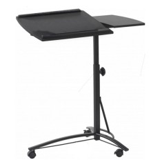 Masa reglabila pentru laptop, tip birou, cu roti HM B14, 17&quot;