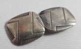 Superbi butoni vintage din argint - art deco