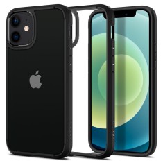 Husa iPhone 12 Spigen Ultra Hybrid - Matte Black foto
