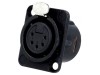 Soclu XLR Mamă 5 Pin pentru Panou NC5FD-L-B-1, Neutrik