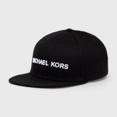 Michael Kors șapcă culoarea negru, cu imprimeu