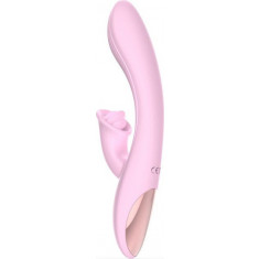 Vibrator Rabbit InfinIte 10 Moduri Vibratii Silicon USB Roz 20 cm