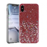 Husa Silicon Vennus Brilliant Rosu Samsung Galaxy A9 (2018) A920F, Protectie Camera