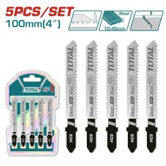 Set lame fierastrau pendular TOTAL pentru lemn 74mm - 5 BUC