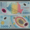 ROMANIA 2000 2.000 LEI 1999 UNC ECLIPSA , Seria 002 A 000 , necirculata