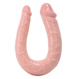 Dildo Dublu Natural U Shaped